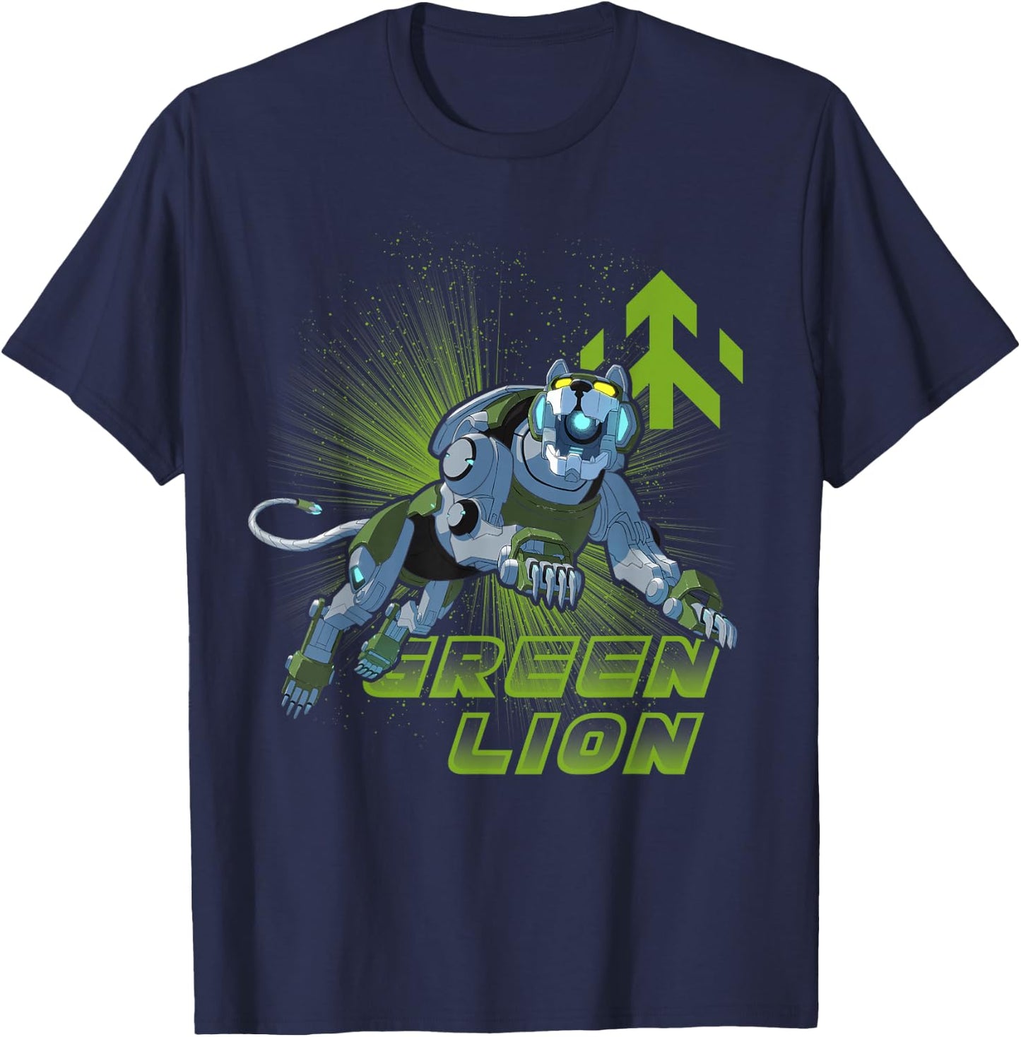 Legendary Defender Green Lion Logo Graphic T-Shirt - T-Shirt | Navy