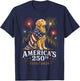 Golden Retriever America's 250th Anniversary 1776 2026 T-Shirt - T-Shirt | Navy