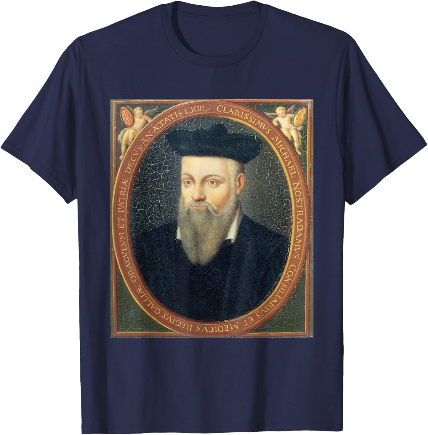 Nostradamus Nostradamus Seer Predictions T-Shirt - T-Shirt | Navy