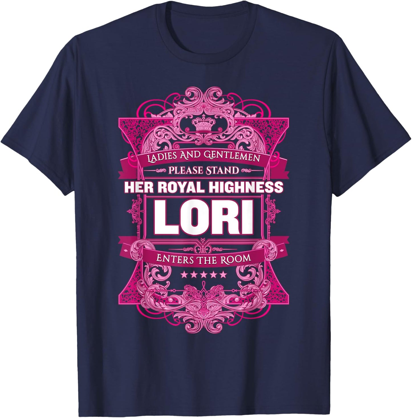 Lori First Name T-Shirt - T-Shirt | Navy