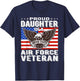 Proud Daughter Of A US Air Force Veteran Patriotic Military T-Shirt - T-Shirt | Navy