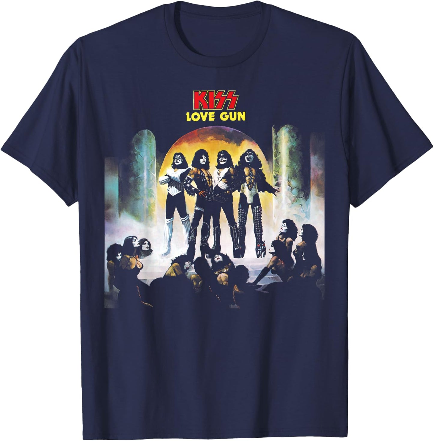 KISS - 1977 Love Gun T-Shirt - T-Shirt | Navy