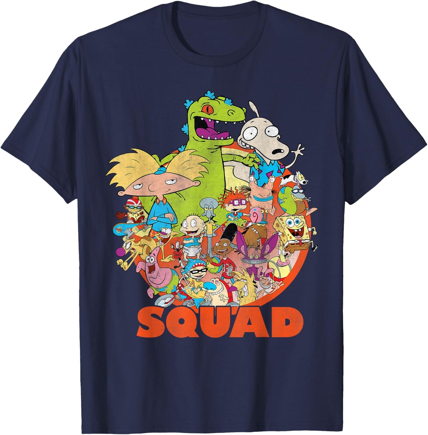 Nickelodeon 90's Nicktoons Squad Graphic T-Shirt - T-Shirt | Navy