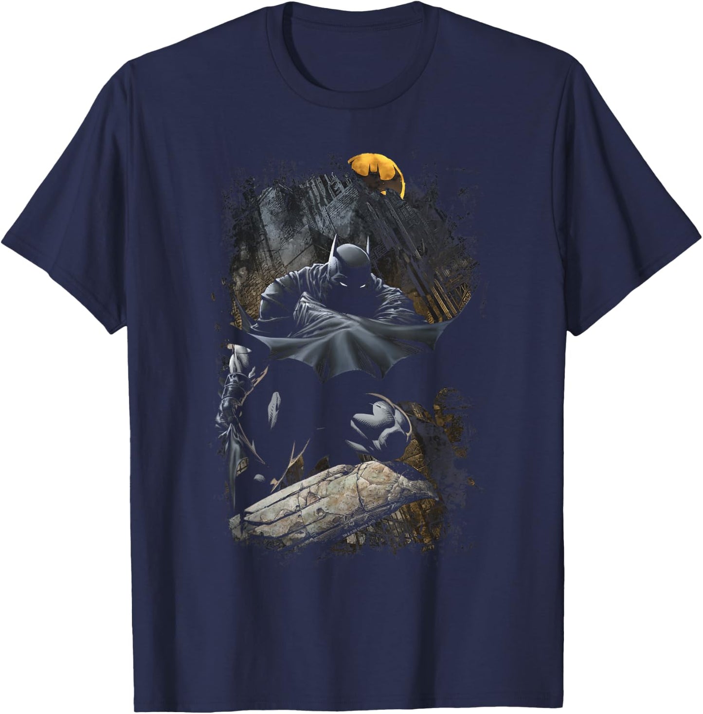 Batman Sweeping Cape T-Shirt - T-Shirt | Navy