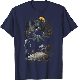 Batman Sweeping Cape T-Shirt - T-Shirt | Navy