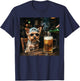 Yorkie Drinking Beer Funny Dog Meme T-Shirt - T-Shirt | Navy