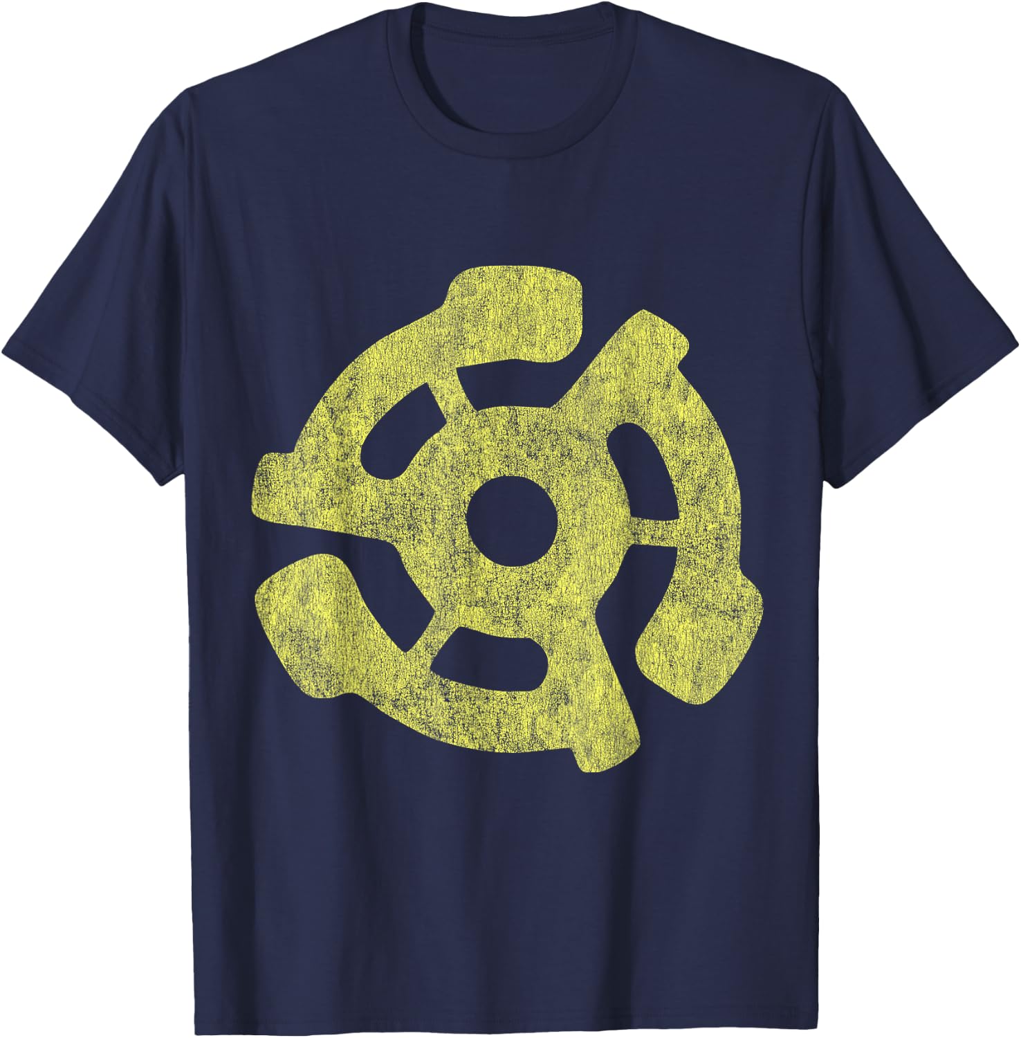 45 RPM Adapter record audiophile shirt T-Shirt - T-Shirt | Navy