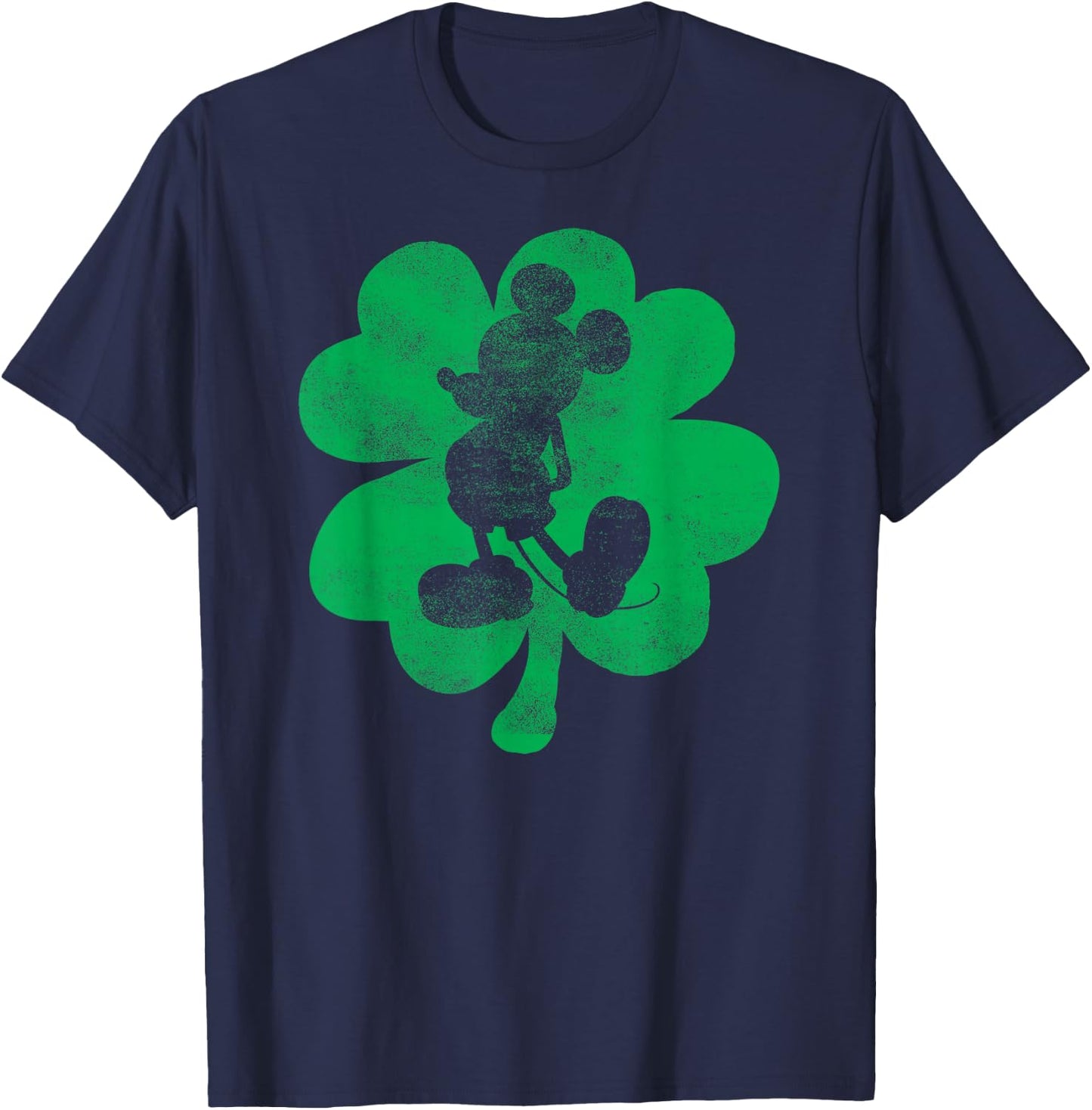 Disney - Mickey Mouse Shamrock St. Patrick's T-Shirt - T-Shirt | Navy