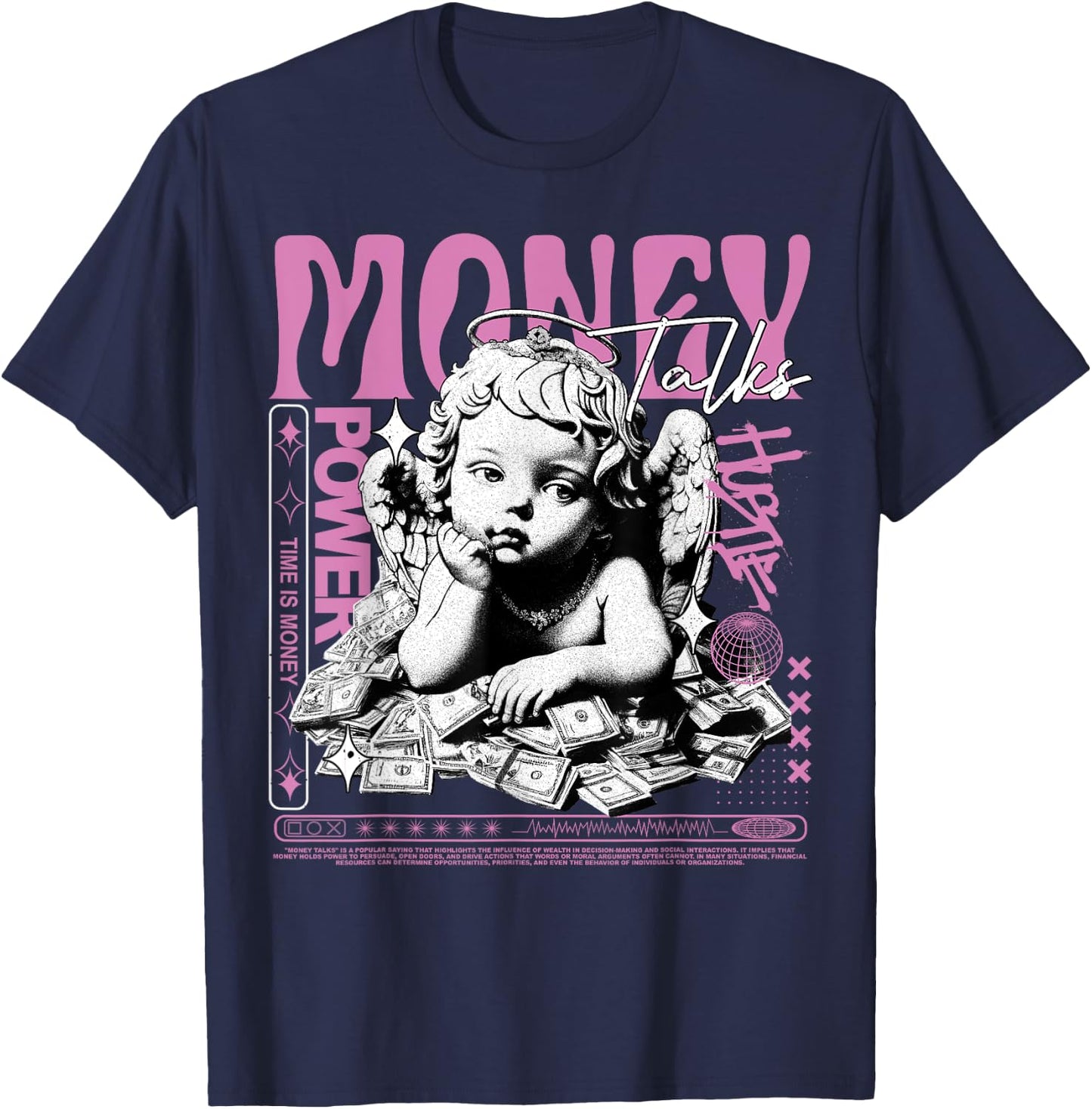 Money Talks Orchid 4s Matching Women T-Shirt - T-Shirt | Navy