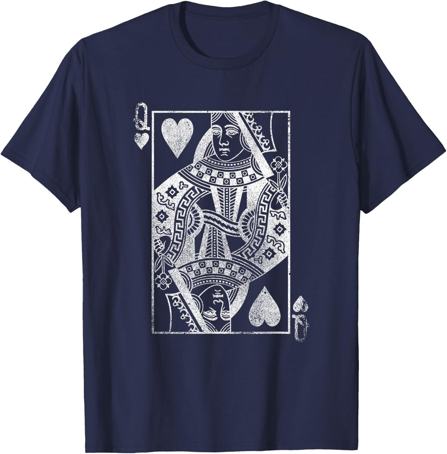 The Original Queen of Hearts (Vintage Design) T-Shirt - T-Shirt | Navy