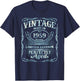 Vintage Original Made In 1959 Classic 66th Birthday T-Shirt - T-Shirt | Navy