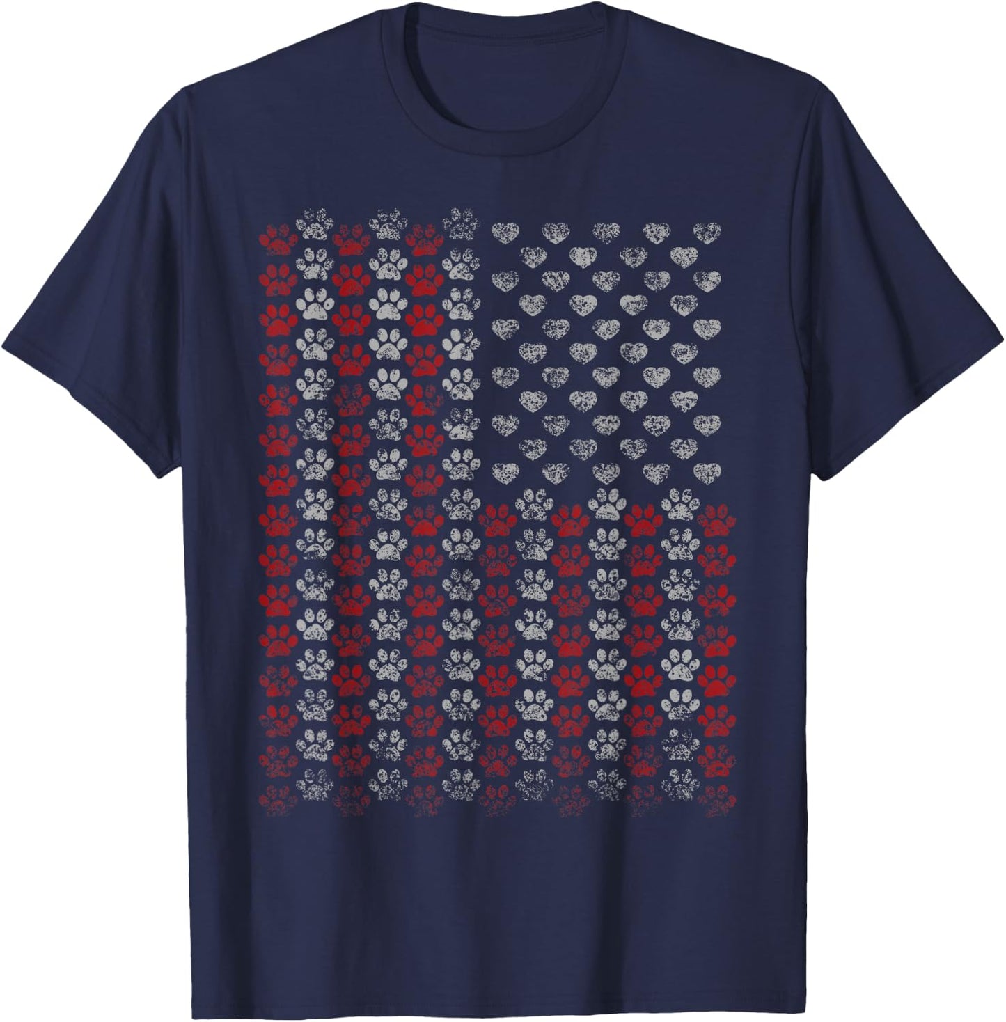 Fun Patriotic Veterans Day Shirt for Dog & Cat Lovers rc Kids Men T-Shirt - T-Shirt | Navy