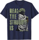 Star Wars Yoda Real The Struggle Is Graphic T-Shirt - T-Shirt | Navy