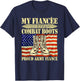 My Fiancee Wears Combat Boots Military Proud Army Fiance T-Shirt - T-Shirt | Navy