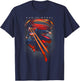 Superman Man of Steel Symbolic Superman T-Shirt - T-Shirt | Navy