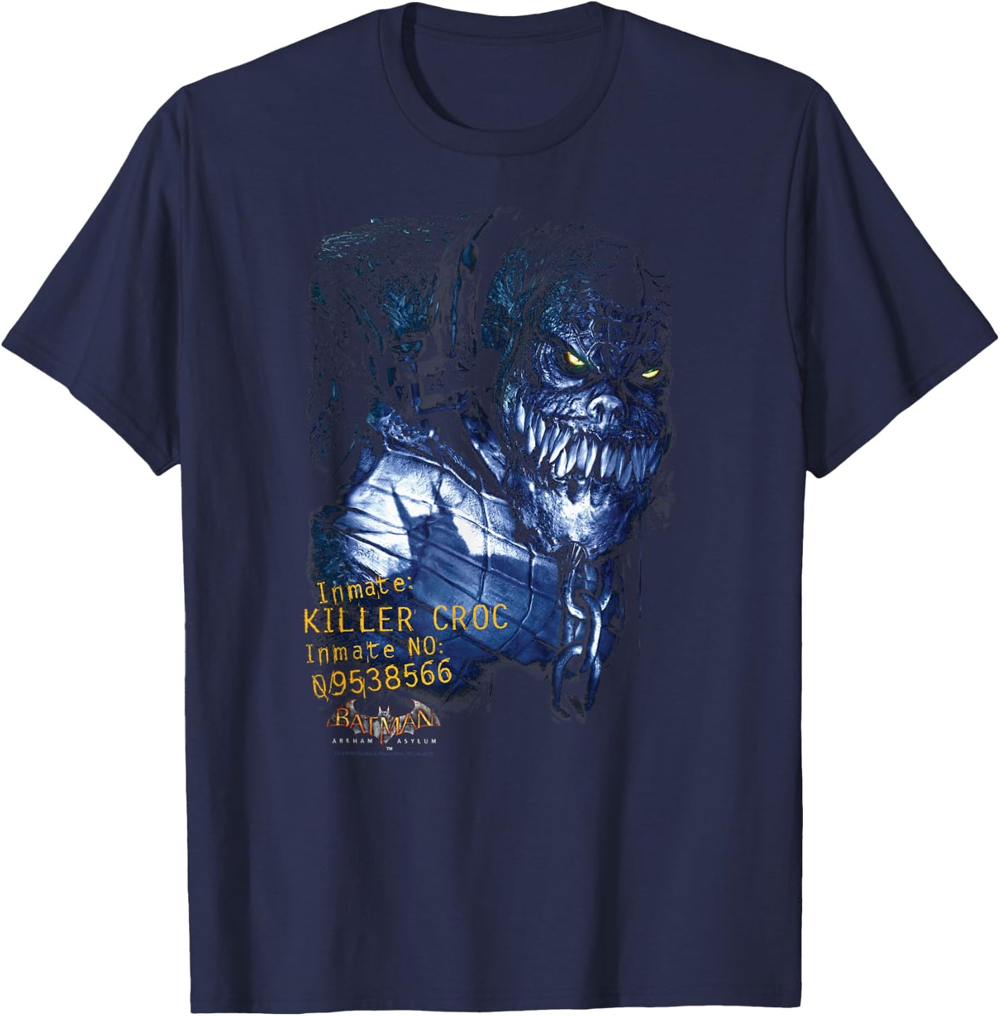Batman: Arkham Asylum Killer Croc T Shirt T-Shirt - T-Shirt | Navy
