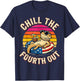Bearded Dragon Chill The Fourth Out 4th of July T-Shirt - T-Shirt | Navy