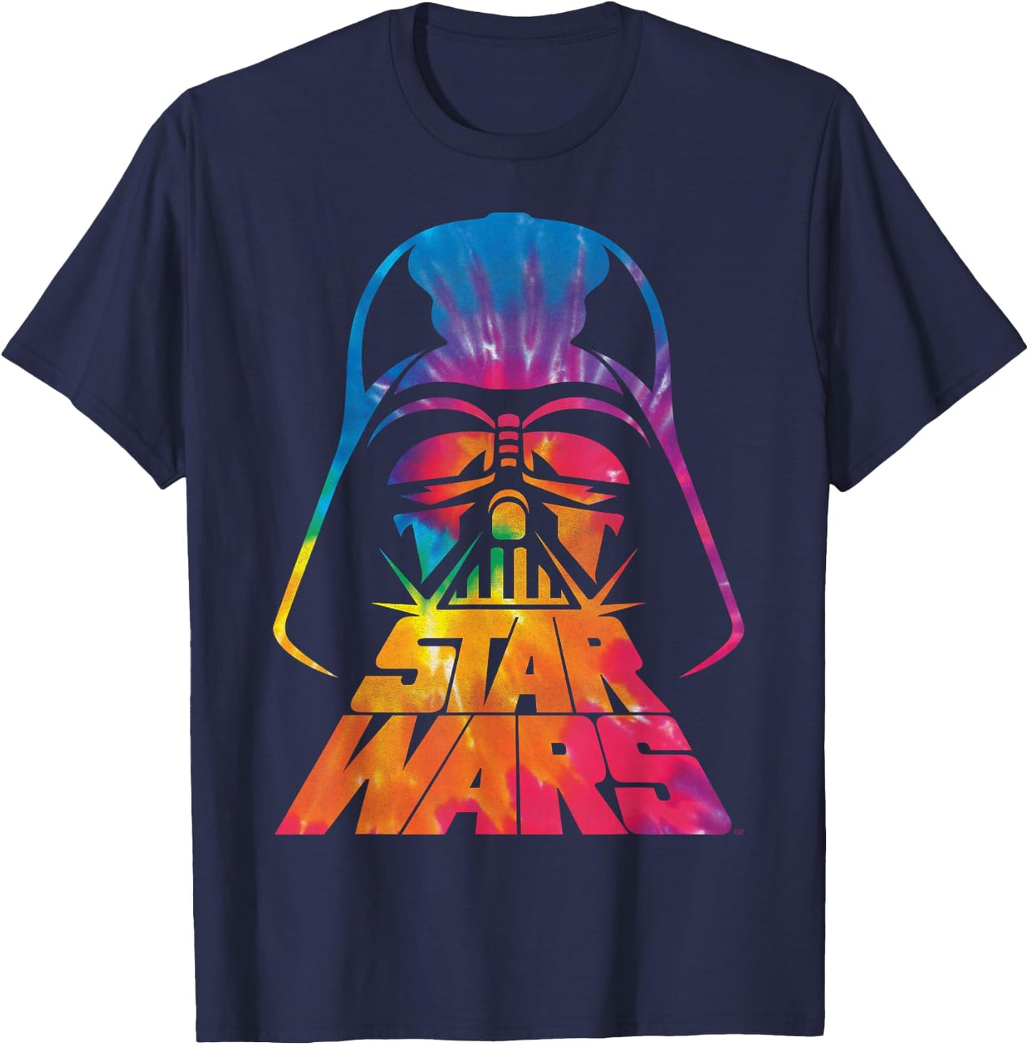 Star Wars Darth Vader Tie Dye Helmet Graphic Z1 T-Shirt - T-Shirt | Navy