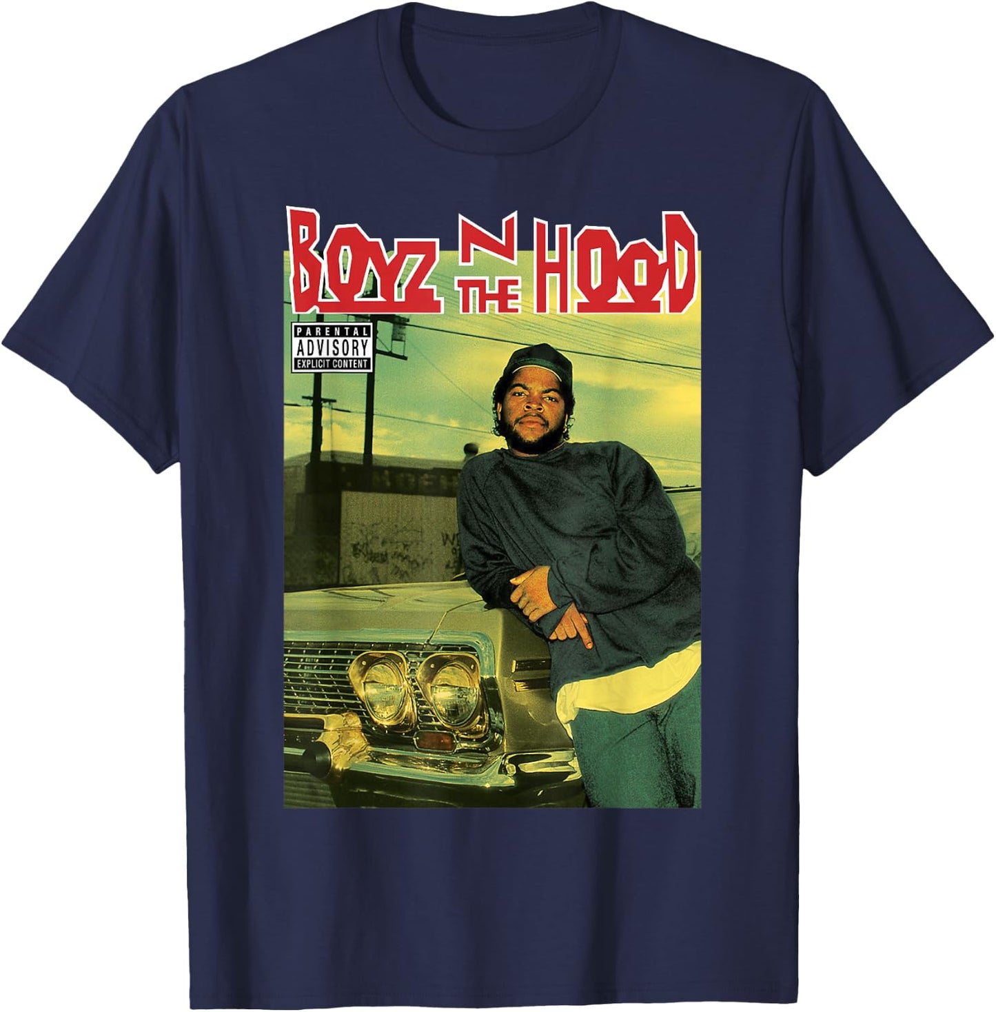 Boyz N The Hood Darrin Doughboy Album Cover Logo Small T-Shirt - T-Shirt | Navy