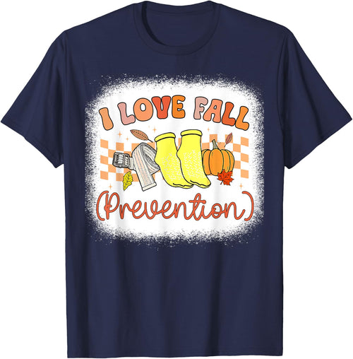 I Love Fall Prevention Nurse Physical Therapy Fall Retro