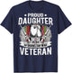 Proud Daughter Of Afghanistan Veteran - Military Child Gift T-Shirt - T-Shirt | Navy