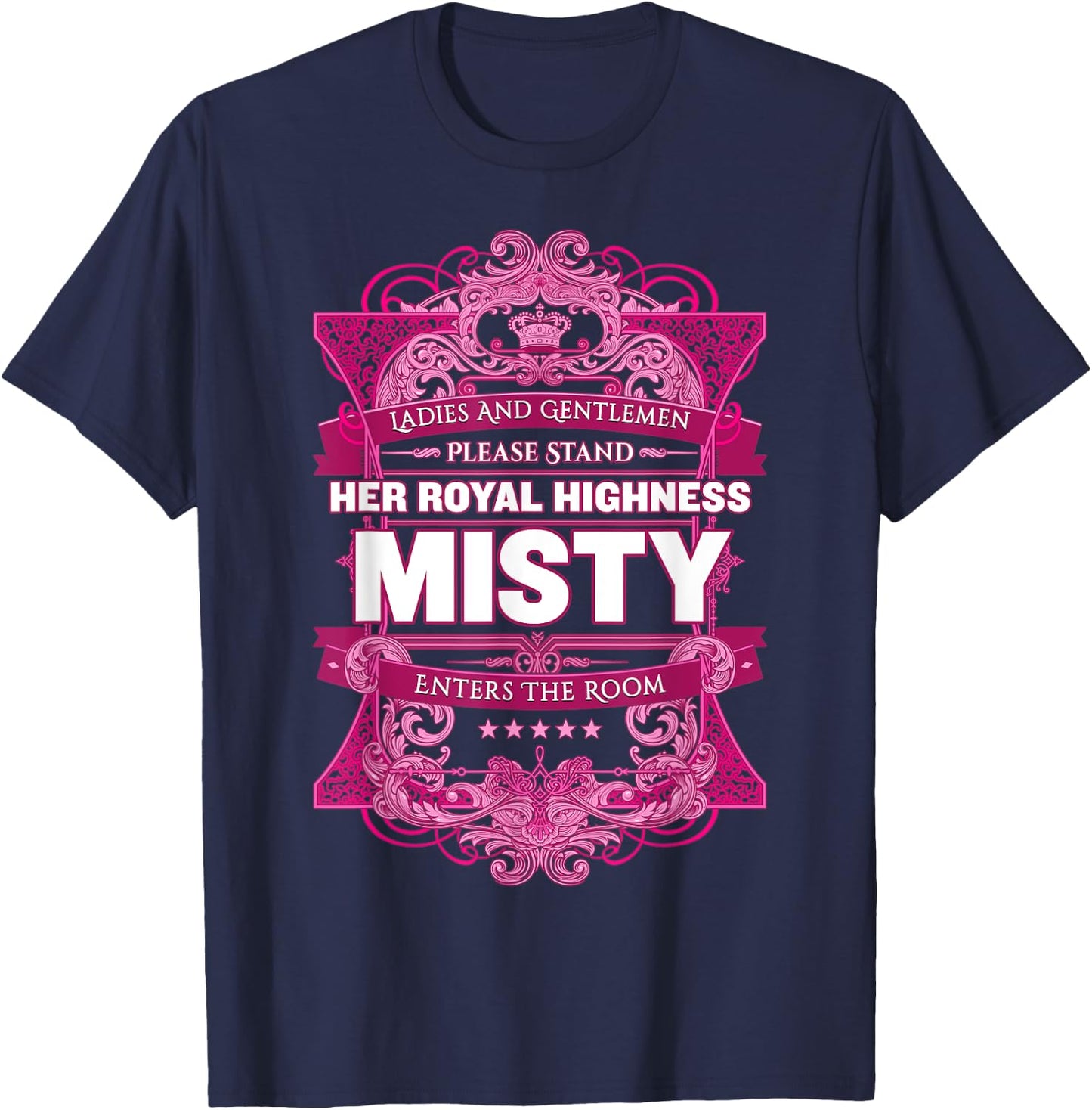 Misty First Name T-Shirt - T-Shirt | Navy