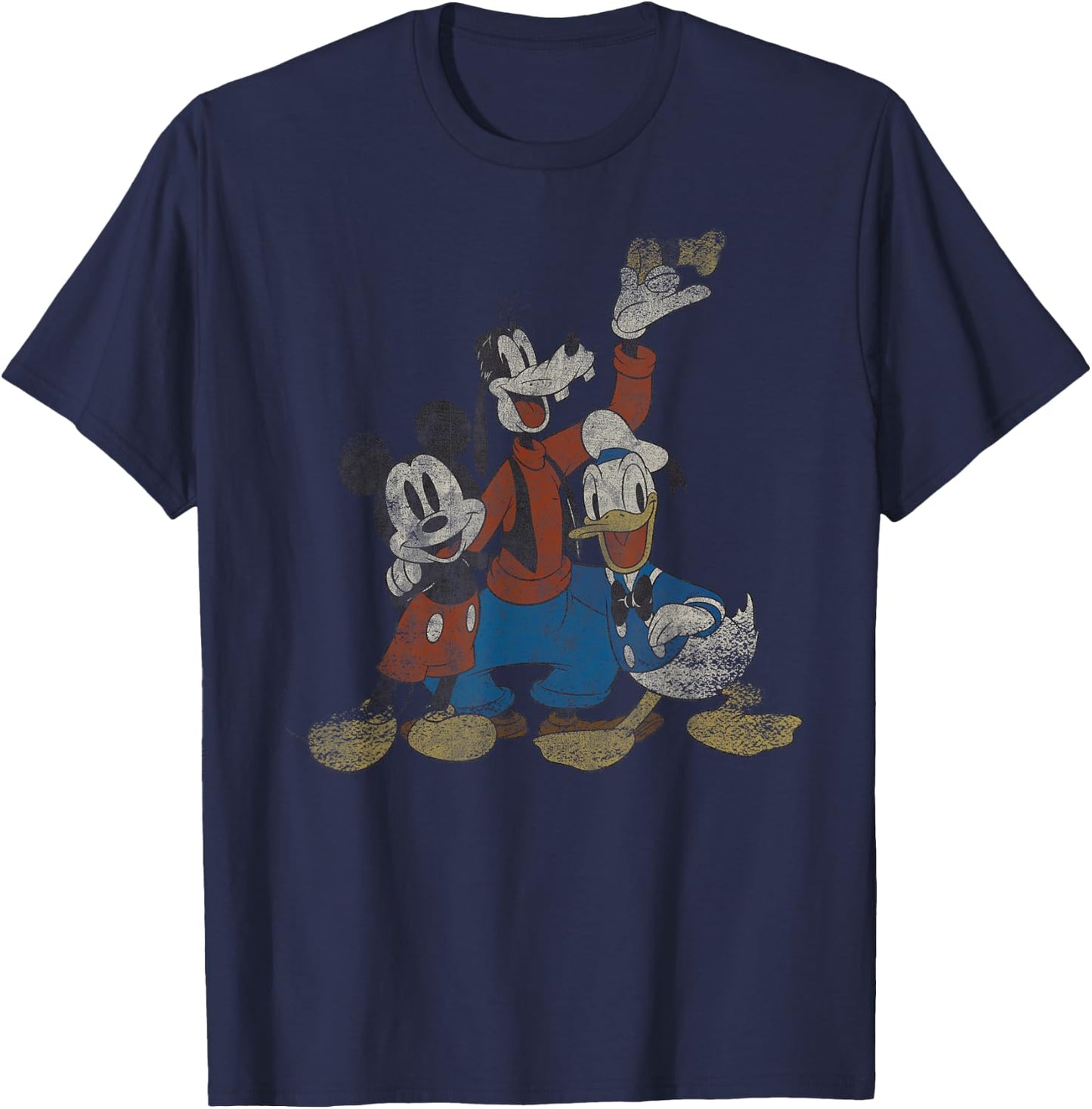 Disney Mickey Donald and Goofy Classic T-Shirt - T-Shirt | Navy