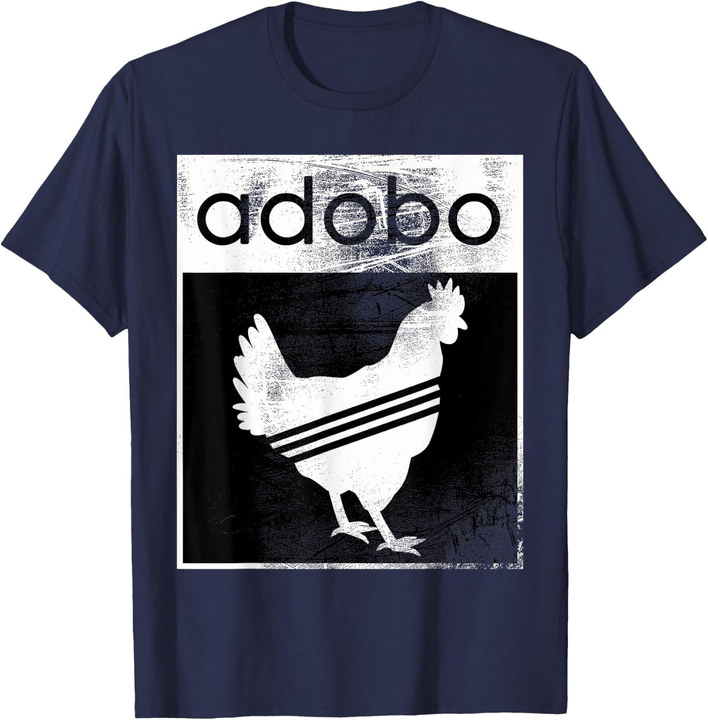 Chicken Adobo Shirt Funny Filipino Shirts Women Kids T-Shirt - T-Shirt | Navy