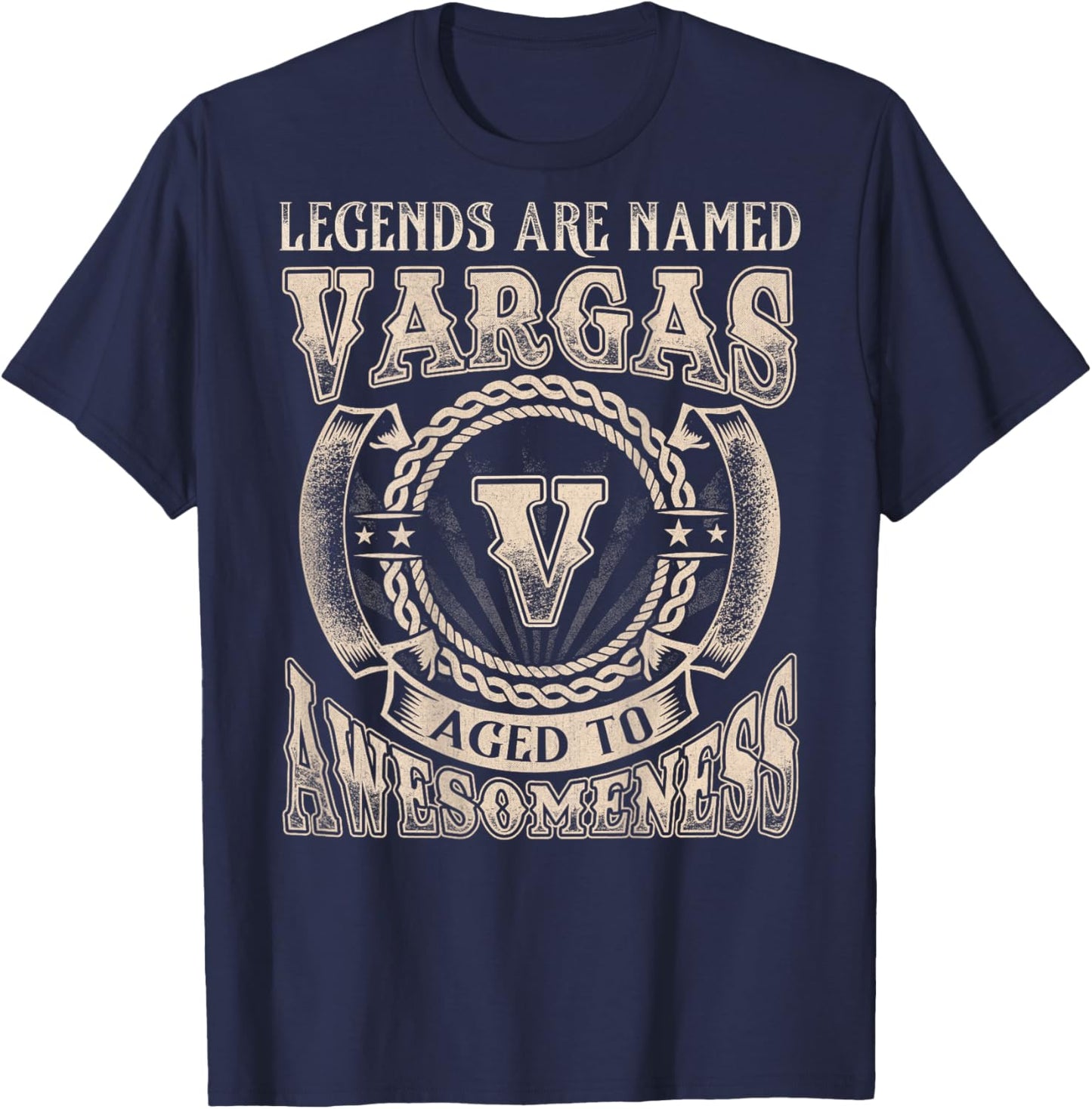 Vargas Name Shirt Legends are Named Vargas T-Shirt - T-Shirt | Navy