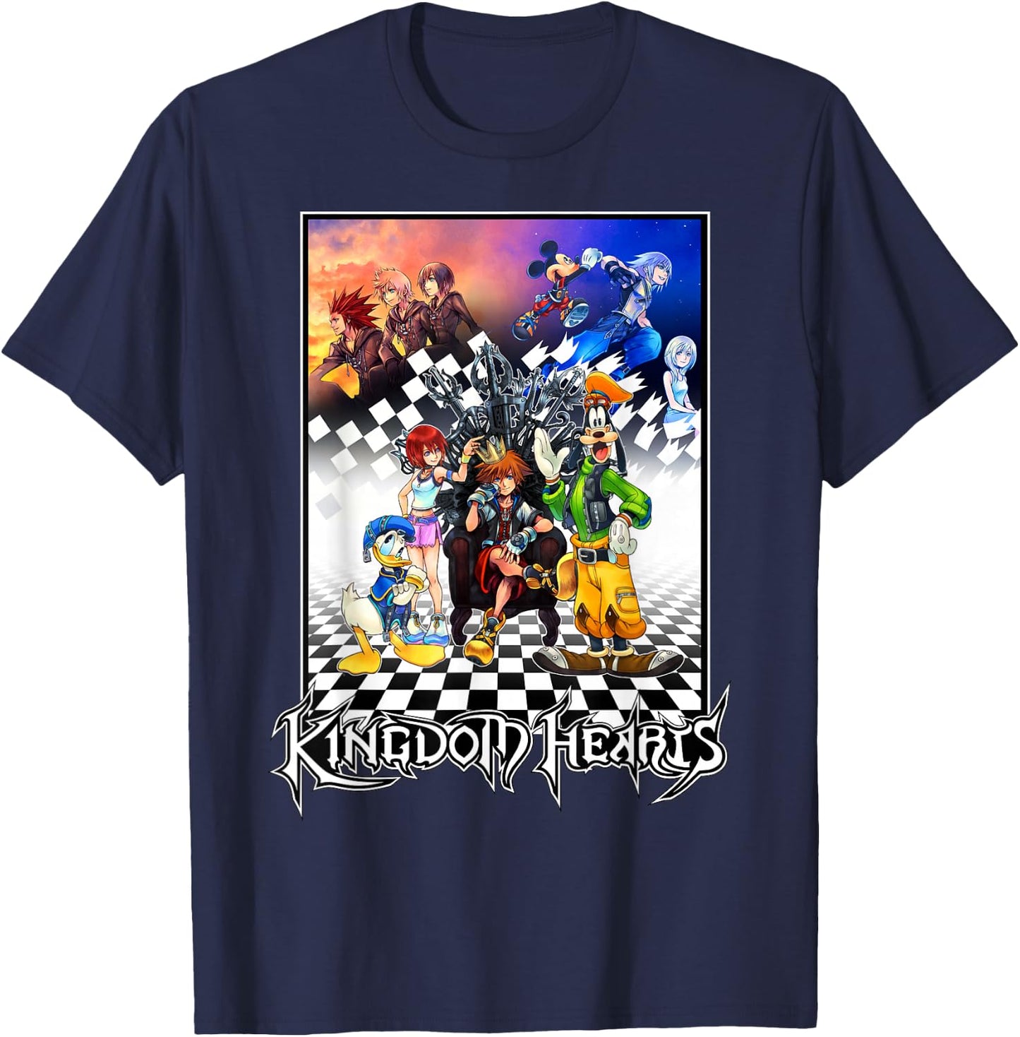 Disney - Kingdom Hearts Throne T-Shirt - T-Shirt | Navy