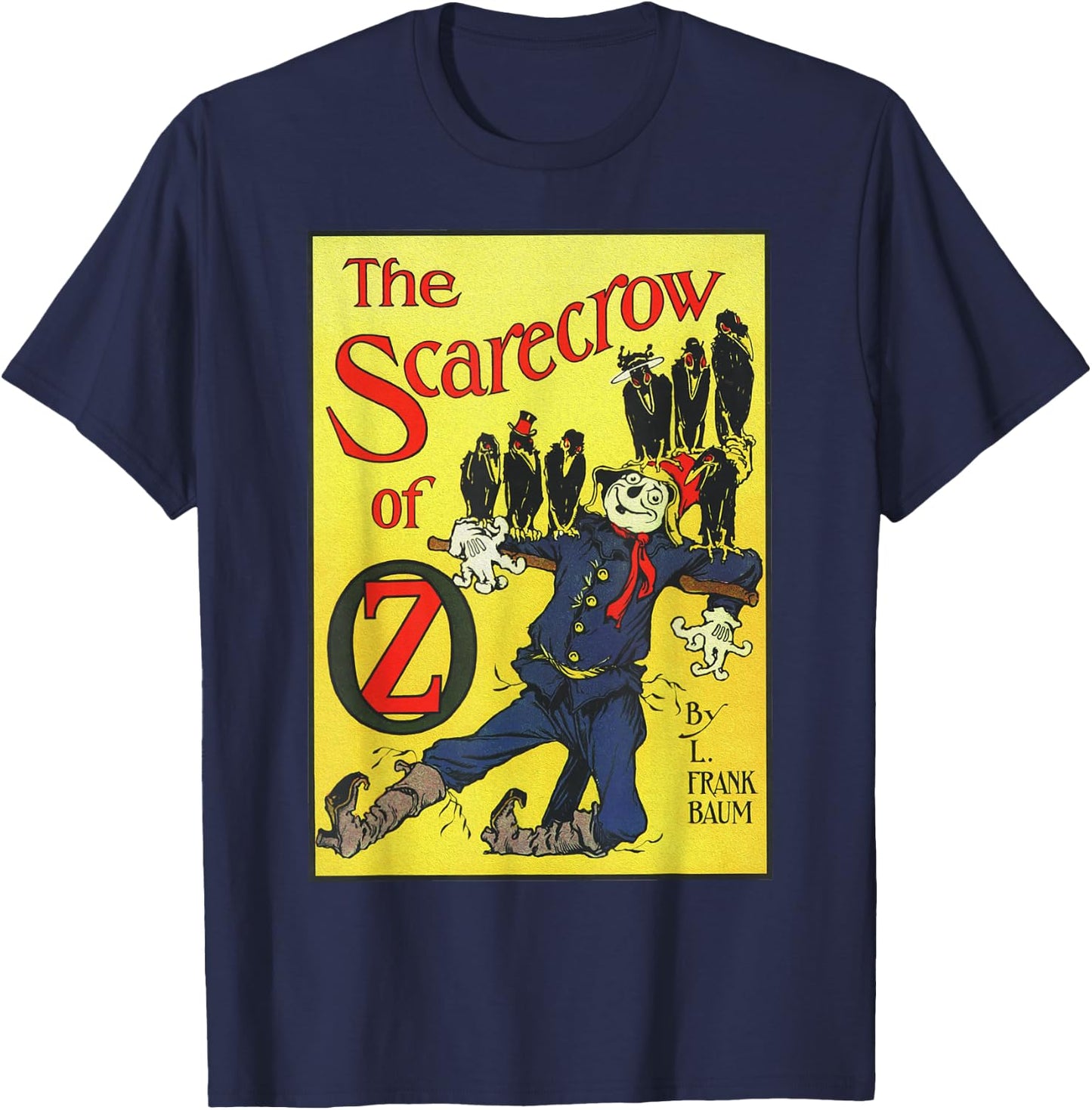 Retro Scarecrow Of OZ Shirt Art-Vintage The Wizard Of OZ T-Shirt - T-Shirt | Navy