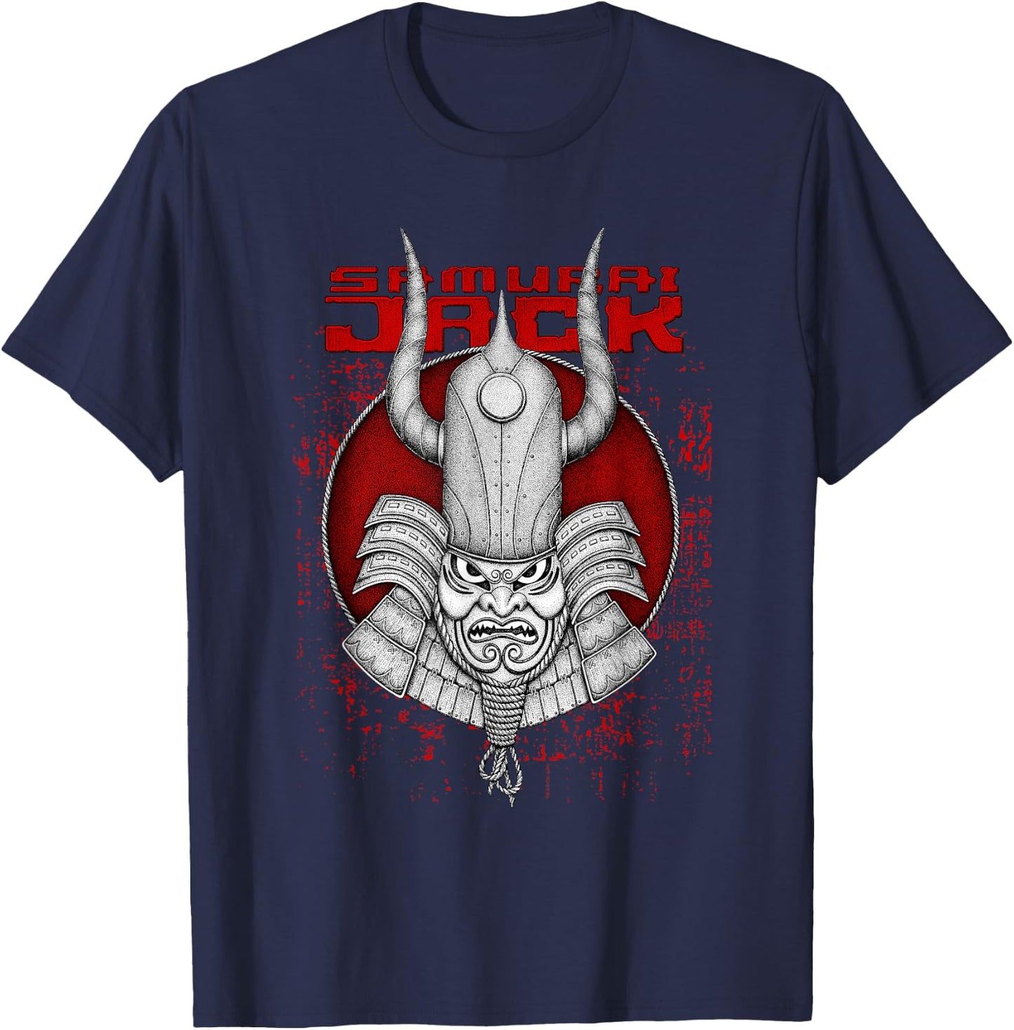 Samurai Jack Battle Armor Cartoon T-Shirt - T-Shirt | Navy