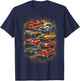 American Muscle Legends Vintage Car Enthusiast Garage Life T-Shirt - T-Shirt | Navy