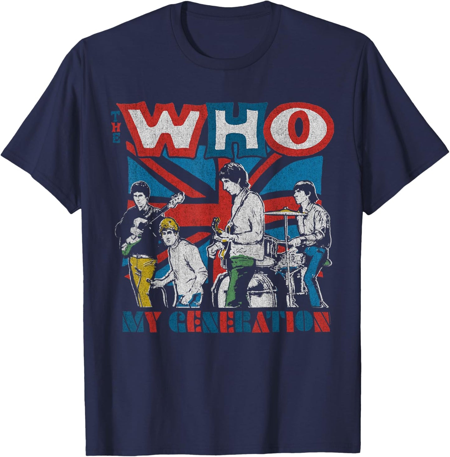 The Who Official My Generation Vintage T-Shirt - T-Shirt | Navy