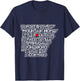 Arkansas Pride. Love Arkansas. Razorback State T-Shirt - T-Shirt | Navy