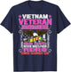 Proud Vietnam Veteran Granddaughter Shirt Military Vet Gift T-Shirt - T-Shirt | Navy