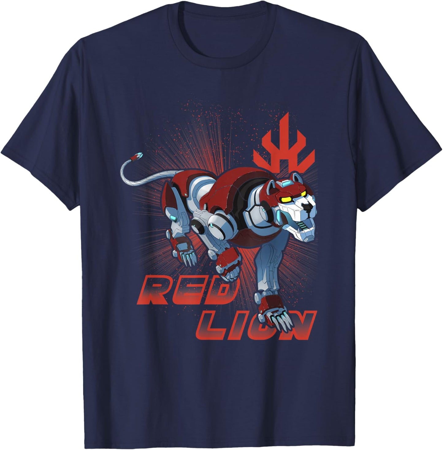 Legendary Defender Red Lion Logo Graphic T-Shirt - T-Shirt | Navy