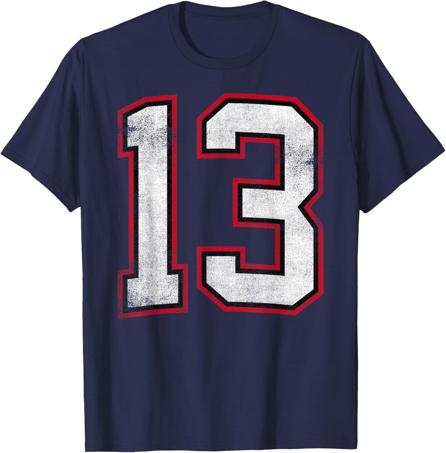 Number Thirteen 13 T-Shirt - T-Shirt | Navy