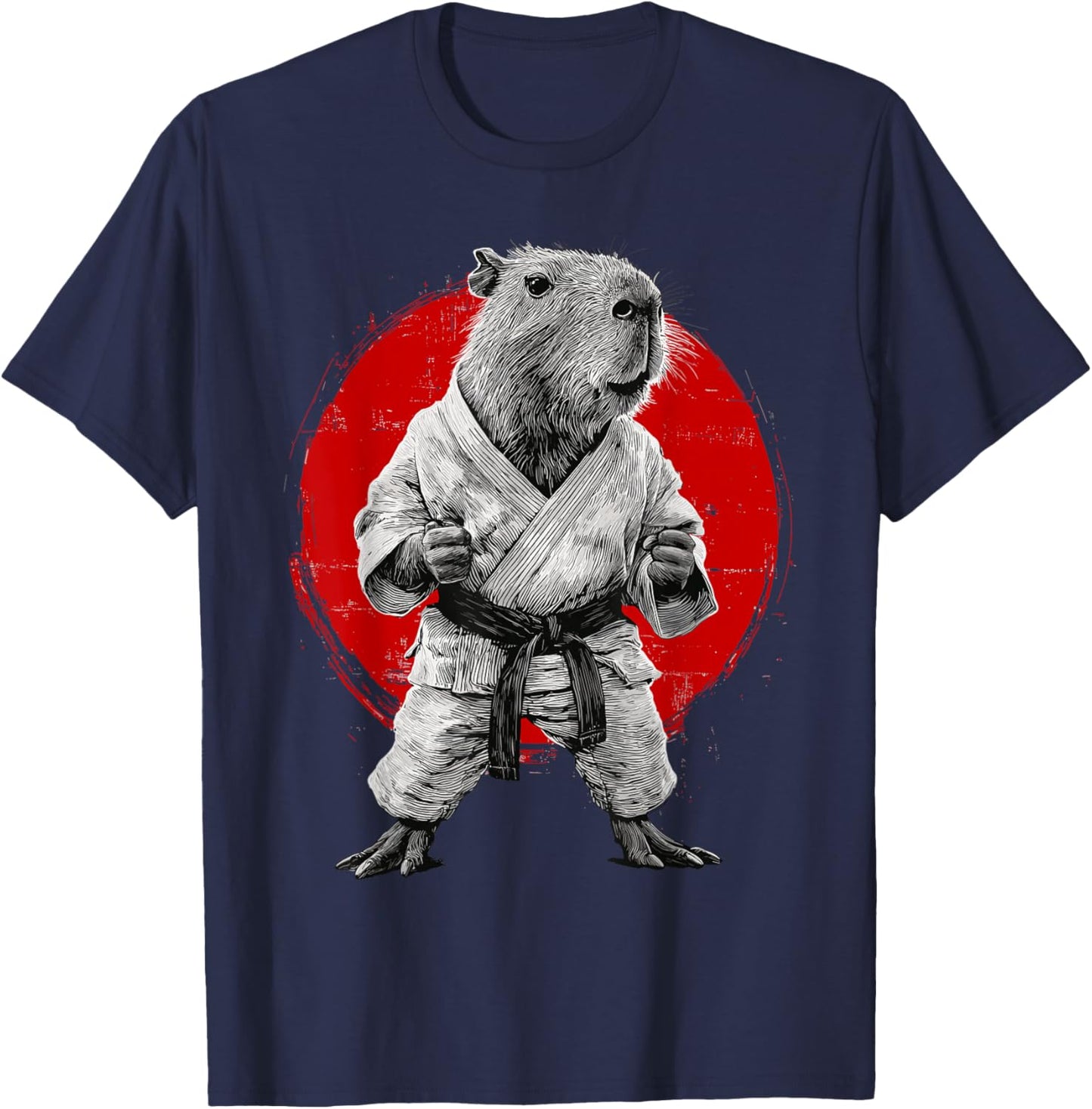 Karate & Judo | Japanese Martial Arts, Japan, Capybara T-Shirt - T-Shirt | Navy