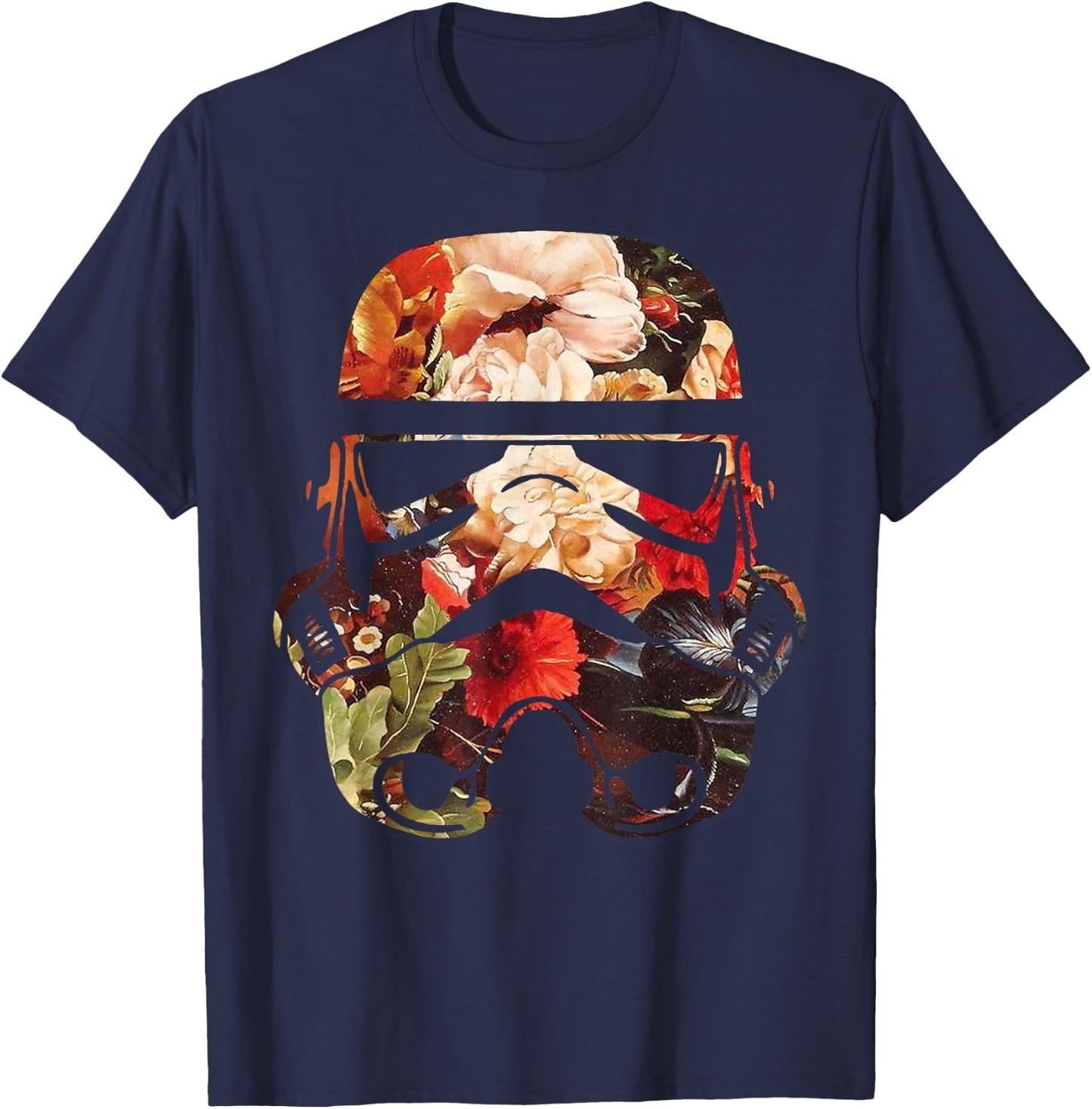 Star Wars Blooming Stormtrooper Floral Fill T-Shirt - T-Shirt | Navy