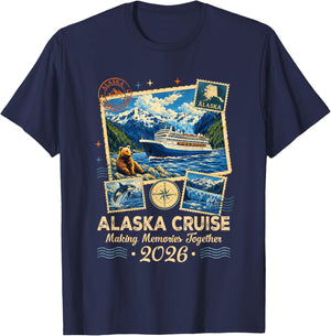 Alaska Vacation 2026 Cruise Family Matching Group Trip T-Shirt - T-Shirt | Navy