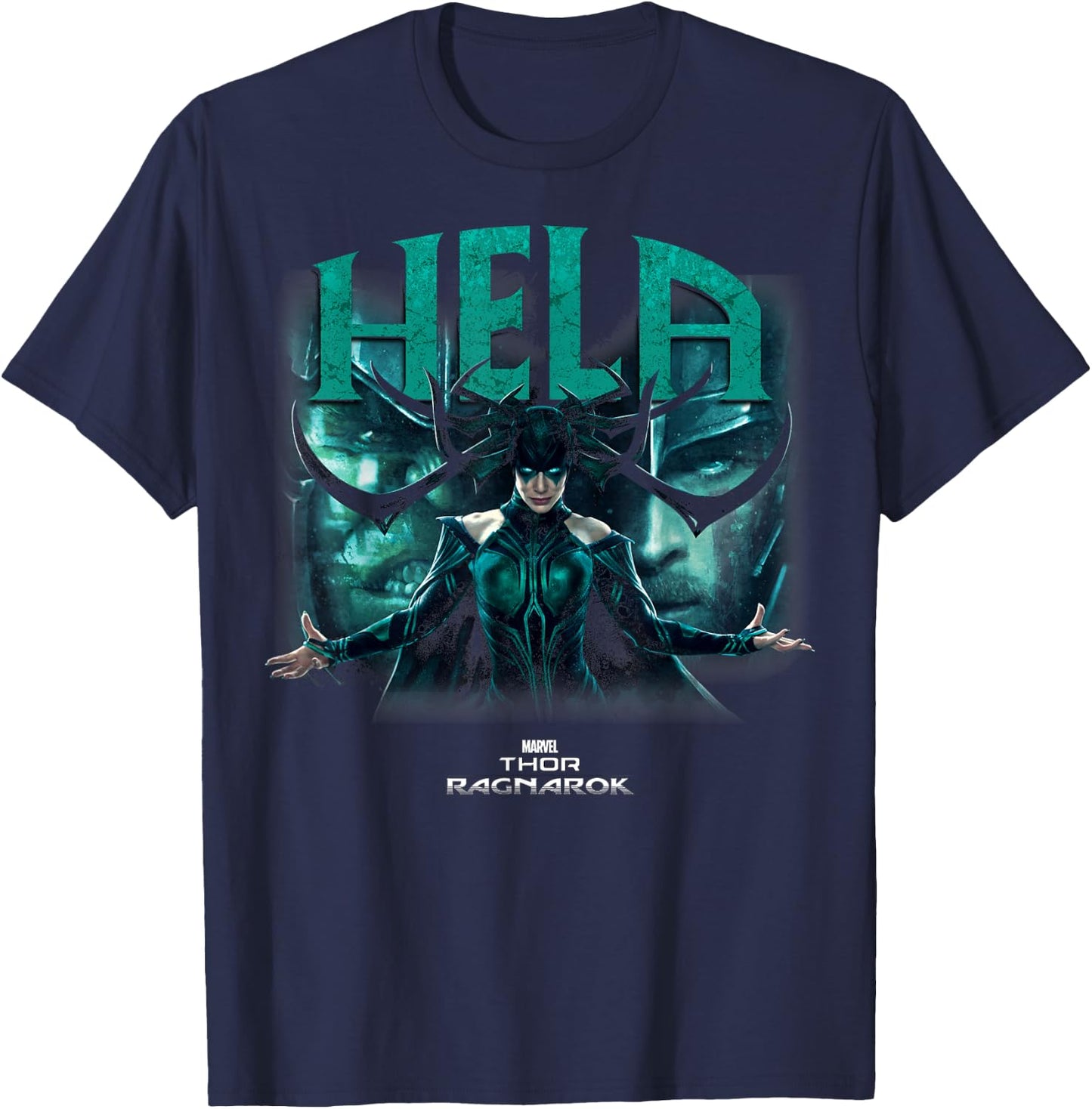 Marvel Thor Ragnarok Hela Deceiving Hands Reach Out T-Shirt - T-Shirt | Navy