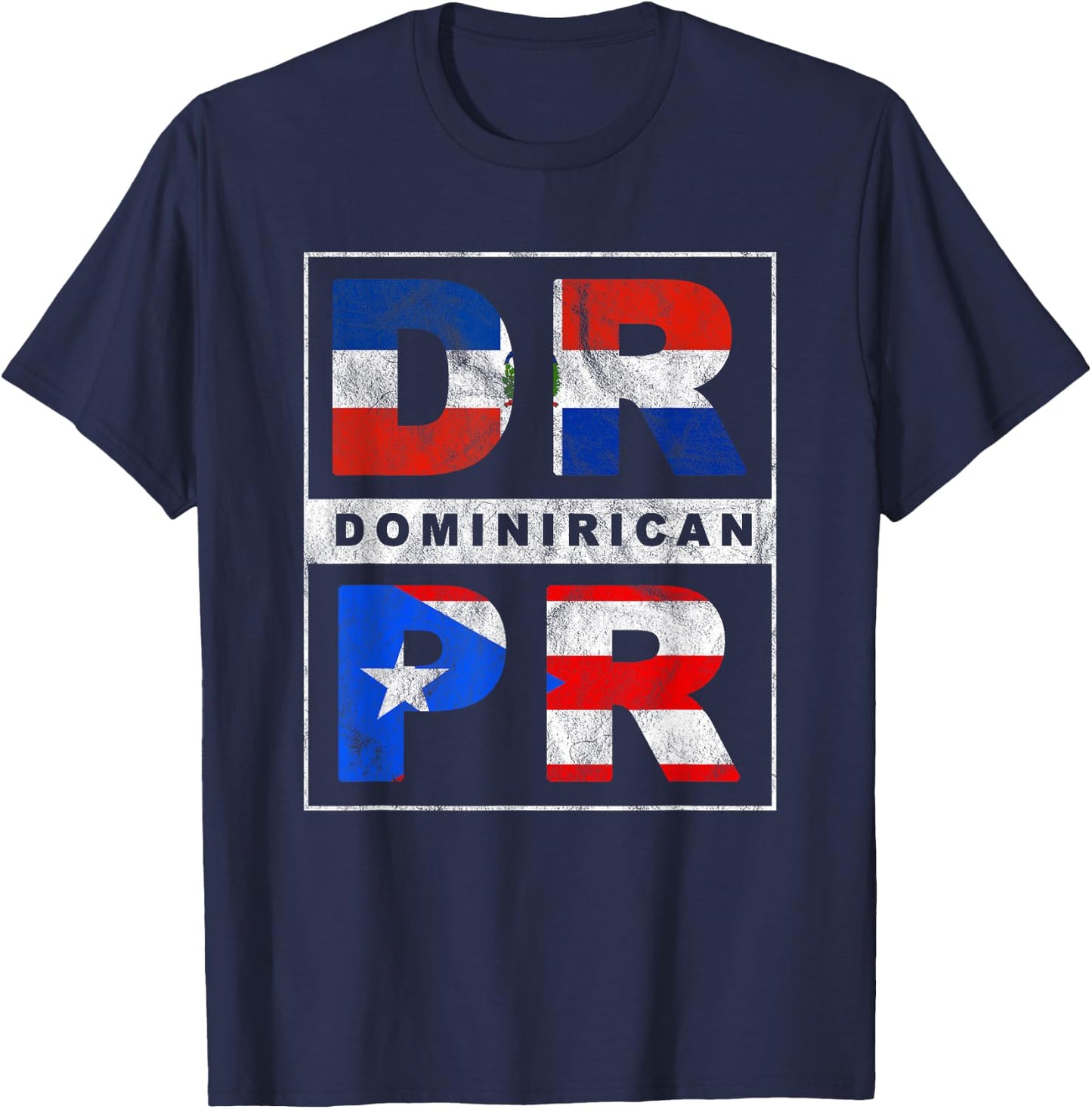 Dominirican - Puerto Rican Boricua Dominican Republic Pride T-Shirt - T-Shirt | Navy