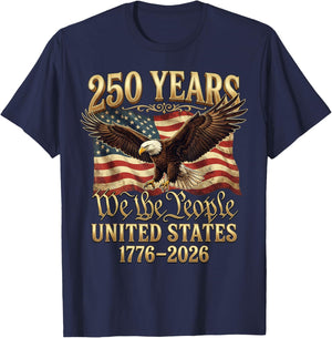 250 Years We The People USA 250th Anniversary T-Shirt - T-Shirt | Navy