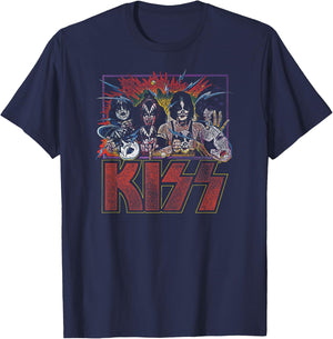KISS - Unmasked II T-Shirt - T-Shirt | Navy