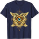 Biblically Accurate Angel Geometric Seraphim Gothic T-Shirt - T-Shirt | Navy
