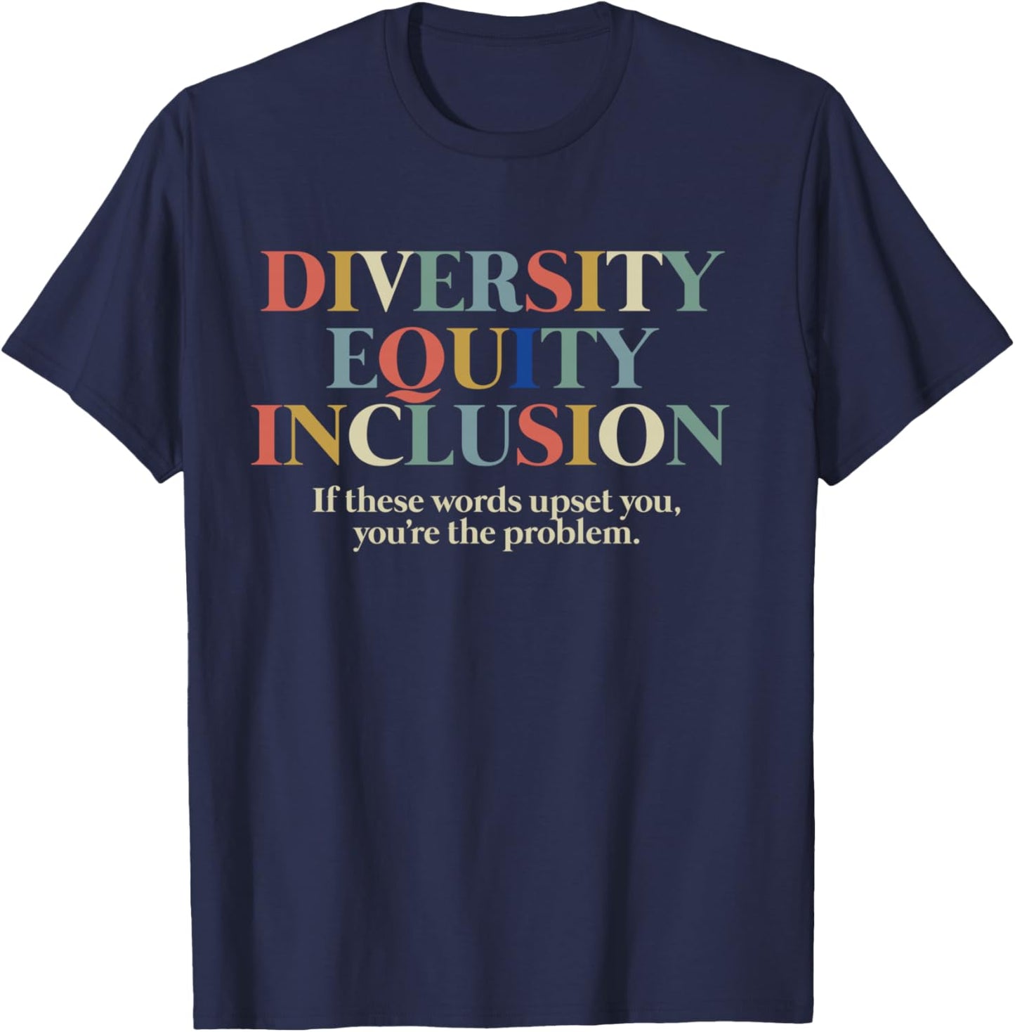 Diversity Equity Inclusion T-Shirt - T-Shirt | Navy