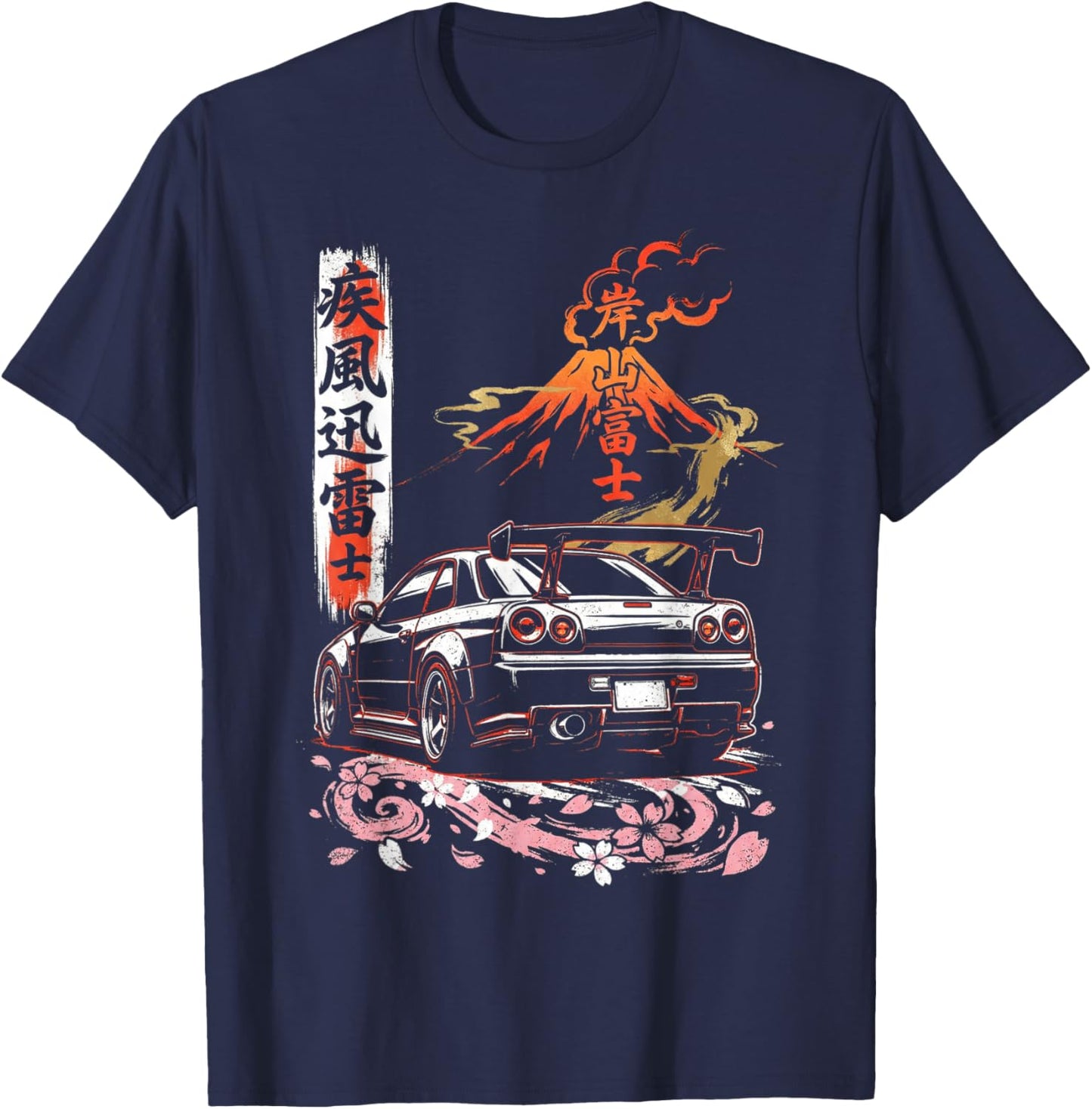 Cars Shirts Men JDM Drift Race Car Japan Domestic Market T-Shirt - T-Shirt | Navy