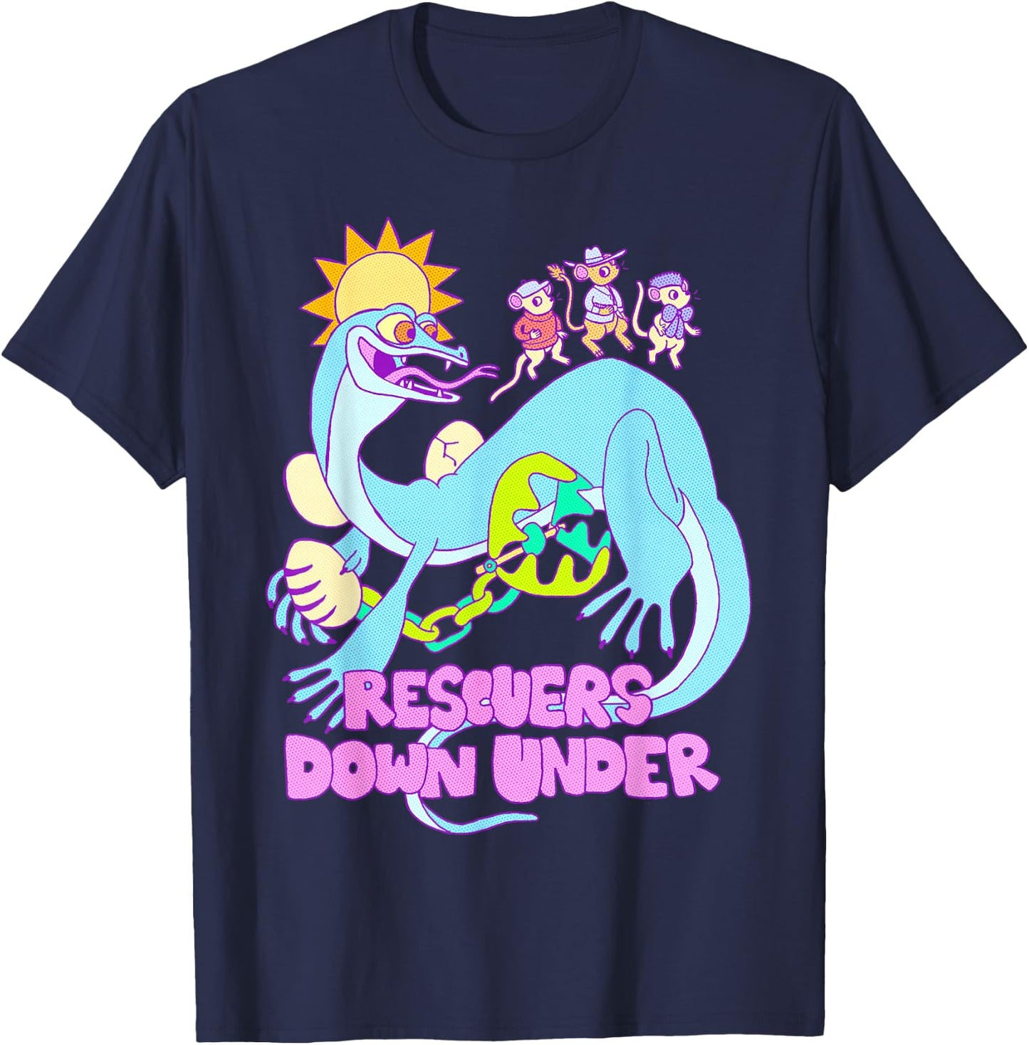 Disney Rescuers Down Under Joanna Stealing Graphic T-Shirt - T-Shirt | Navy