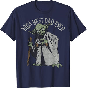 Star Wars Yoda Best Dad Ever Graphic T-Shirt - T-Shirt | Navy